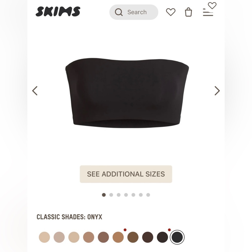 2 SKIMS Bandeau Bras XL